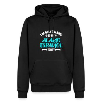 Alano Español - Männer Premium Bio Hoodie - Schwarz - Vorne - Nico (187cm)