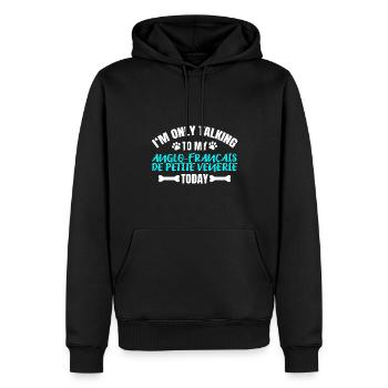 Anglo-Français De Petite Vénerie - Männer Premium Bio Hoodie - Schwarz - Vorne - Nico (187cm)