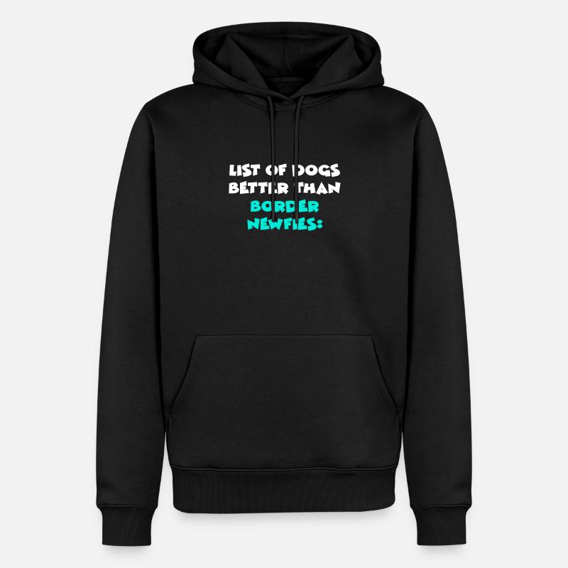 Frontière Newfies - Sweat à capuche Premium bio Homme - noir