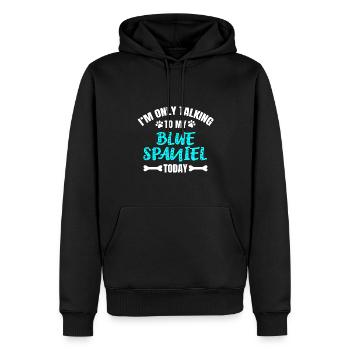 Blue Spaniel - Männer Premium Bio Hoodie - Schwarz - Vorne - Nico (187cm)