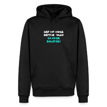 Cocker Shelties - Männer Premium Bio Hoodie - Schwarz - Vorne - Nico (187cm)