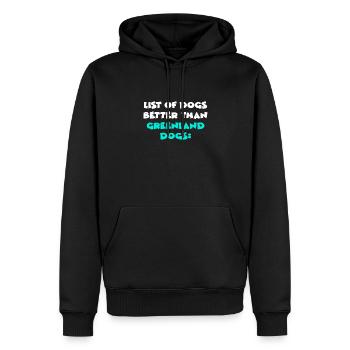 Greenland Dogs - Männer Premium Bio Hoodie - Schwarz - Vorne - Nico (187cm)