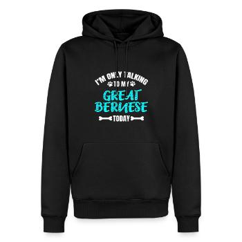 Great Bernese - Männer Premium Bio Hoodie - Schwarz - Vorne - Nico (187cm)