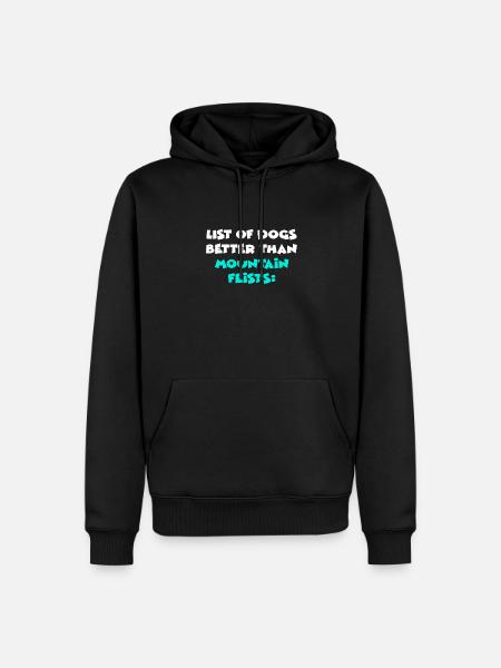 Mountain Feists - Männer Premium Bio Hoodie - Schwarz