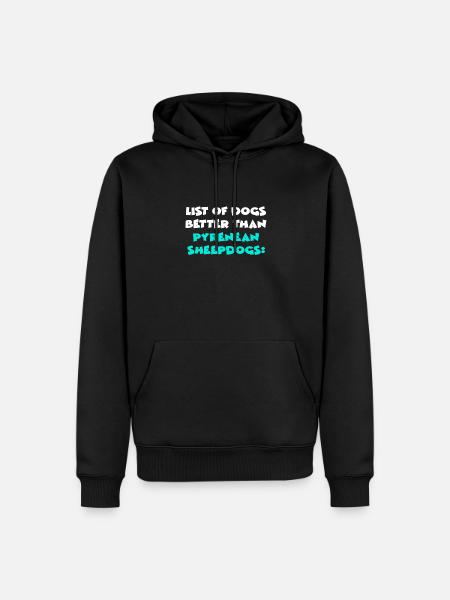 Pyrenean Sheepdogs - Männer Premium Bio Hoodie - Schwarz