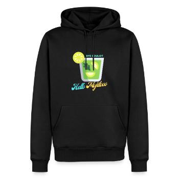 Hallo mojito - Männer Premium Bio Hoodie - Schwarz - Vorne - Nico (187cm)