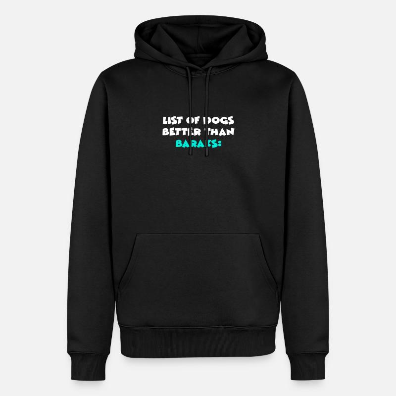 Baraks - Sweat à capuche Premium bio Homme - noir