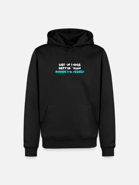 Border-Aussies - Men’s Premium Organic Hoodie - black