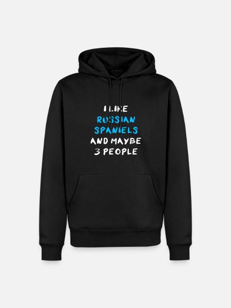 Russian Spaniel - Männer Premium Bio Hoodie - Schwarz
