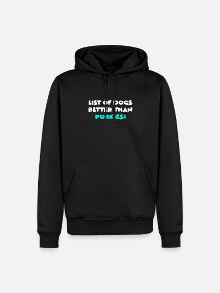 Porkies - Men’s Premium Organic Hoodie - black