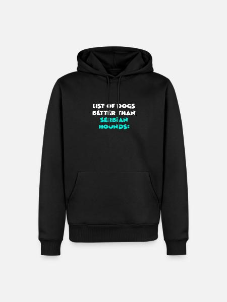 Serbian Hounds - Men’s Premium Organic Hoodie - black