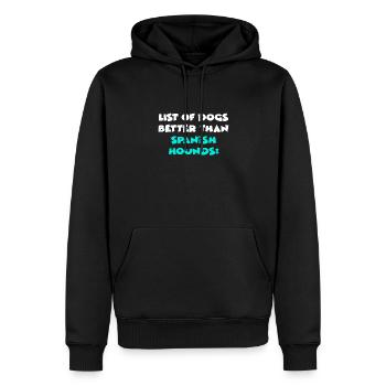 Spanish Hounds - Männer Premium Bio Hoodie - Schwarz - Vorne - Nico (187cm)
