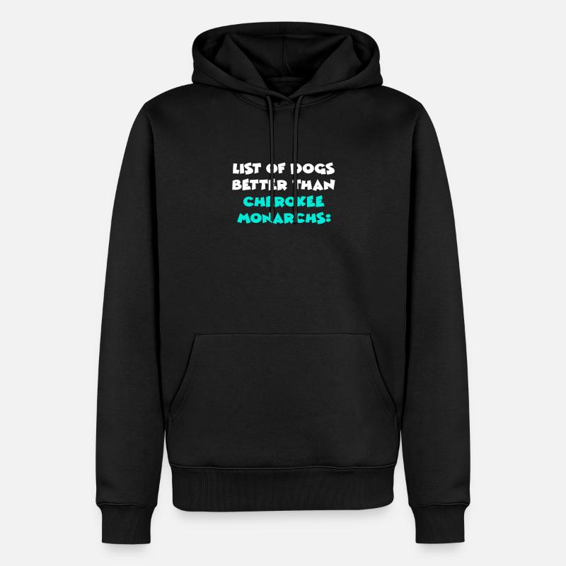 Monarques Cherokee - Sweat à capuche Premium bio Homme - noir