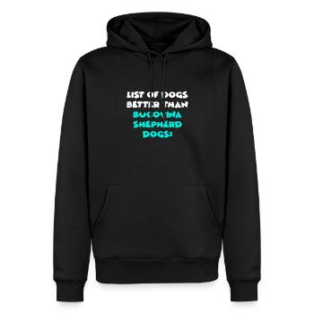 Bucovina Shepherd Dogs - Männer Premium Bio Hoodie - Schwarz - Vorne - Nico (187cm)