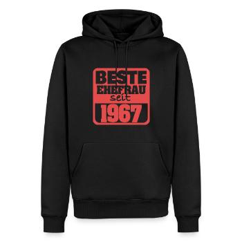Beste Ehefrau 1967 - Männer Premium Bio Hoodie - Schwarz - Vorne - Nico (187cm)
