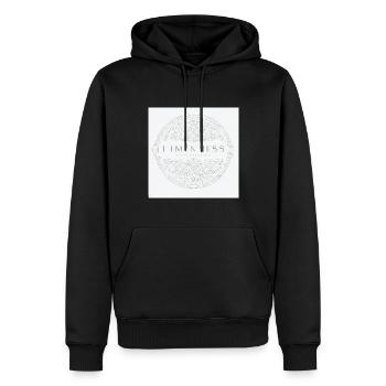 zeitloser stiel - Männer Premium Bio Hoodie - Schwarz - Vorne - Nico (187cm)