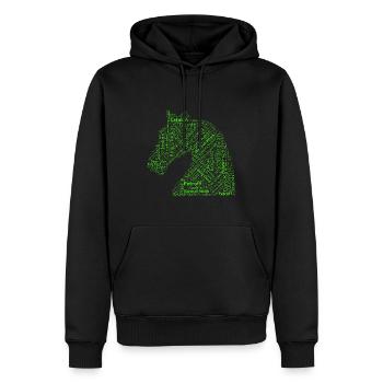 Chess Openings - Men’s Premium Organic Hoodie - black - Front - Nico (187cm)