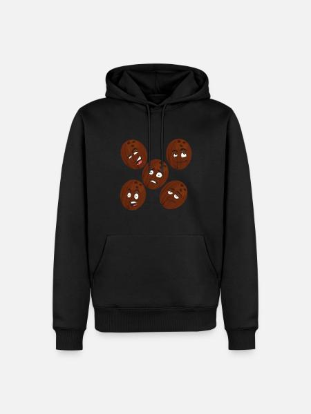Coconut - Men’s Premium Organic Hoodie - black