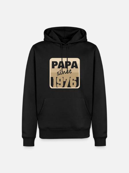 1976 1976 - Men’s Premium Organic Hoodie - black