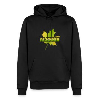 Herbst Alessio - Männer Premium Bio Hoodie - Schwarz - Vorne - Nico (187cm)