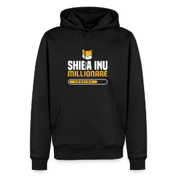 Shiba Inu Millionare Loading Cryptocurrency - Männer Premium Bio Hoodie - Schwarz - Vorne - Nico (187cm)