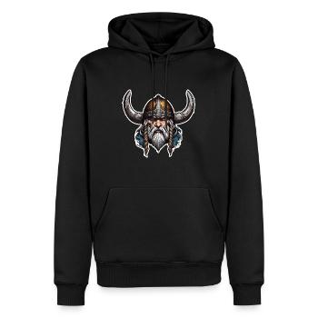 Wikinger / Thor / Odin / nordisch / keltisch - Männer Premium Bio Hoodie - Schwarz - Vorne - Nico (187cm)