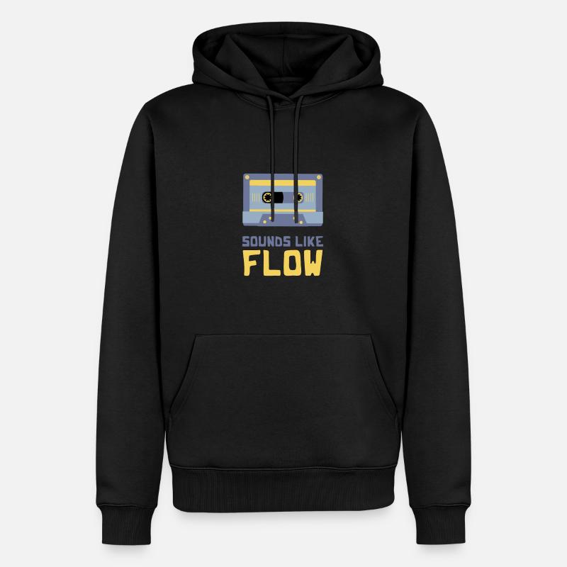 ON DIRAIT DU FLOW - Sweat à capuche Premium bio Homme - noir