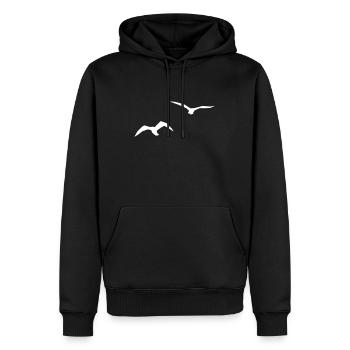 Birds - Men’s Premium Organic Hoodie - black - Front - Nico (187cm)