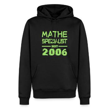Witzig 2006 - Männer Premium Bio Hoodie - Schwarz - Vorne - Nico (187cm)