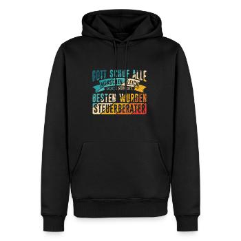 Gott Schuf Alle Menschen Gleich Steuerberater Gesc - Männer Premium Bio Hoodie - Schwarz - Vorne - Nico (187cm)
