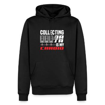La collecte de données est mon scientifique de données cardio - Sweat à capuche Premium bio Homme - noir - Devant - Nico (187cm)