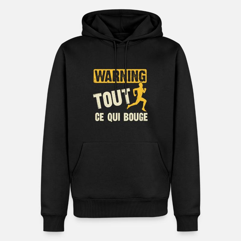 tout ce qui bouge - Sweat à capuche Premium bio Homme - noir