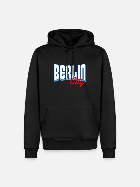 Berlin City - Men’s Premium Organic Hoodie - black
