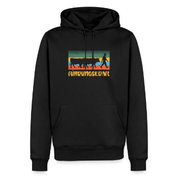 Führungskraft Kühe Landwirt Bauer Geschenkidee - Männer Premium Bio Hoodie - Schwarz - Vorne - Nico (187cm)