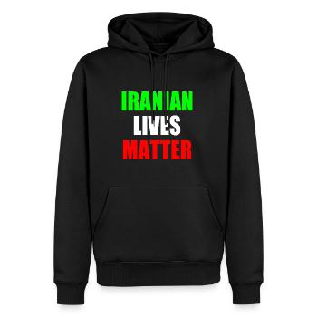 Iranian lives matter - Männer Premium Bio Hoodie - Schwarz - Vorne - Nico (187cm)