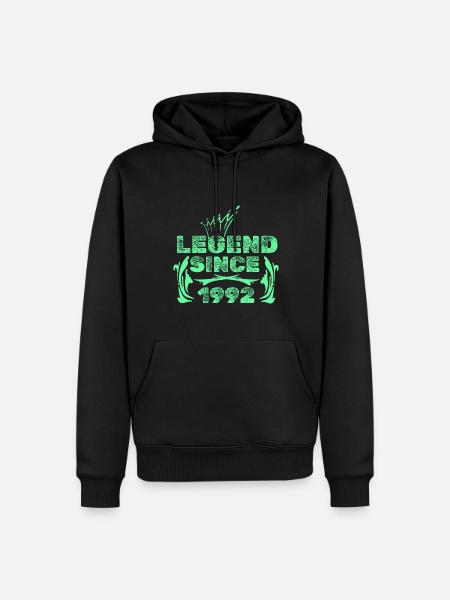 Geschenkidee 1992 - Männer Premium Bio Hoodie - Schwarz