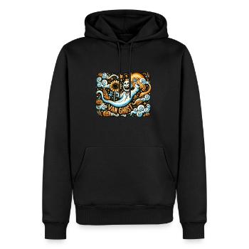 Van Ghost Art Teacher Halloween - Männer Premium Bio Hoodie - Schwarz - Vorne - Nico (187cm)