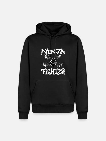 Ninja Fighter - Men’s Premium Organic Hoodie - black
