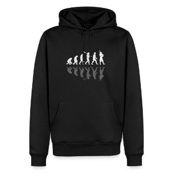 Bagpipe Evolution Woodwind Instrument - Sweat à capuche Premium bio Homme - noir - Devant - Nico (187cm)