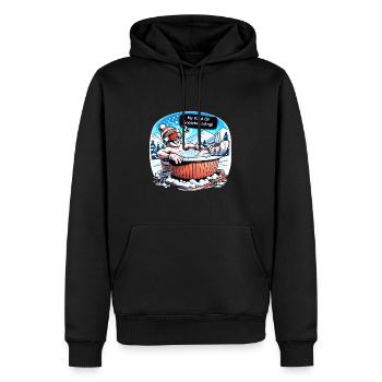 lustiger Snowboarder Meme für Ski Urlaub Apres Ski - Männer Premium Bio Hoodie - Schwarz - Vorne - Nico (187cm)