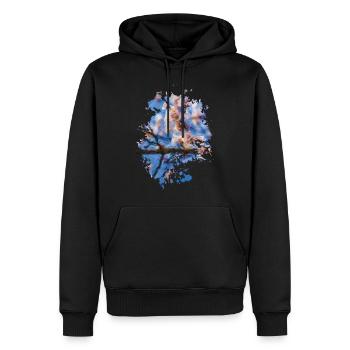 Büten - Männer Premium Bio Hoodie - Schwarz - Vorne - Nico (187cm)
