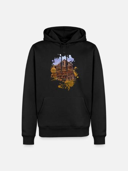 Scheune - Männer Premium Bio Hoodie - Schwarz