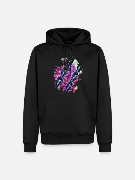 Ketten - Männer Premium Bio Hoodie - Schwarz