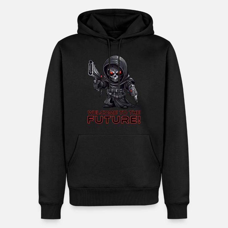 Grim Reaper - Sensenmann - Halloween - Männer Premium Bio Hoodie - Schwarz