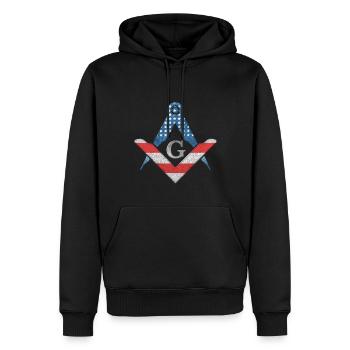 Masonic Freemasonry Fraternal - Männer Premium Bio Hoodie - Schwarz - Vorne - Nico (187cm)