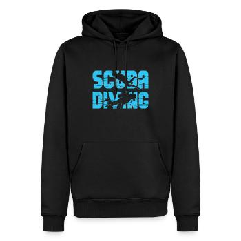 Tauchen Diving Vintage Underwater Sprüche - Männer Premium Bio Hoodie - Schwarz - Vorne - Nico (187cm)