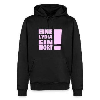 Spruch Vorname Lydia - Männer Premium Bio Hoodie - Schwarz - Vorne - Nico (187cm)