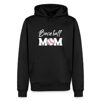 Baseball Baseballspieler Vintage Sprüche Baseballs - Männer Premium Bio Hoodie - Schwarz - Vorne - Nico (187cm)