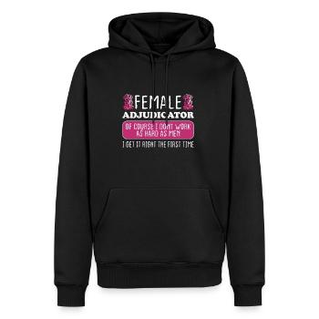 Une avocate réussit la première fois - Sweat à capuche Premium bio Homme - noir - Devant - Nico (187cm)