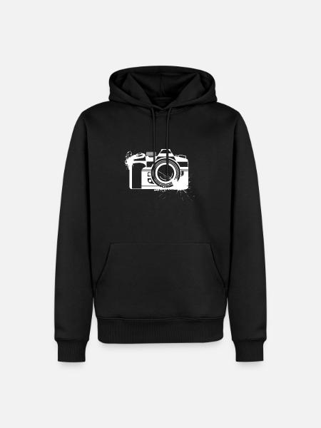 Kamera Fotograf Photographie Kreative Farblich - Männer Premium Bio Hoodie - Schwarz